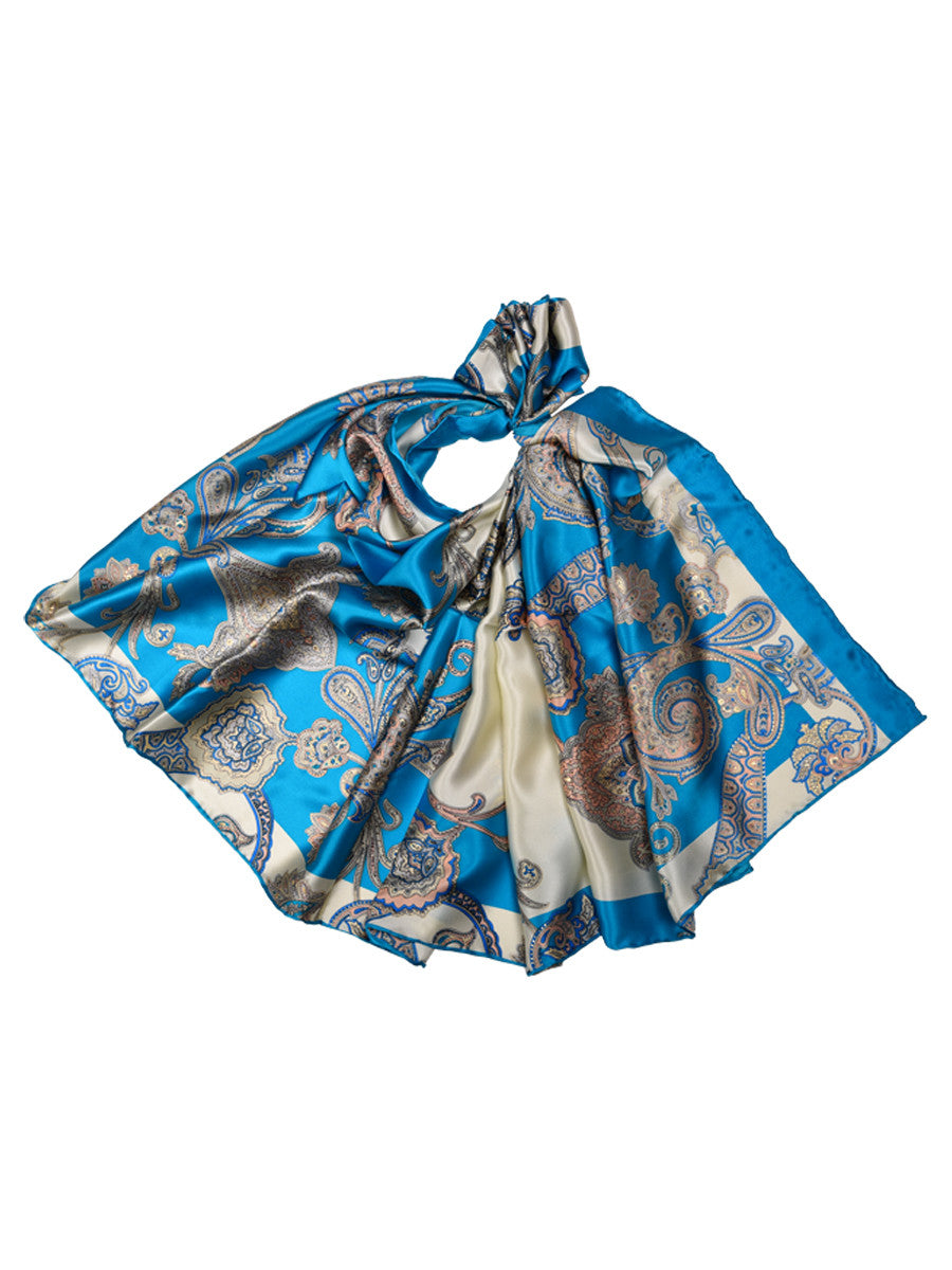 Silver best sale silk scarf
